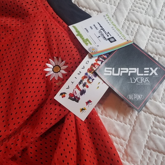 MARGERITA Orange Mesh Pants - Size 1 (NWT) - Picture 6 of 8